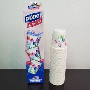 Dixie 3oz Bath Cups Rosy Watercolors 2011 Movie Prop Open Box Used (68 of 100)